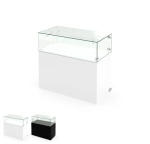 Grosse CL Vitrine 120/60 LED mit Türe