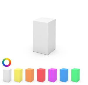 LED Leucht Stehtisch Cube 50/50