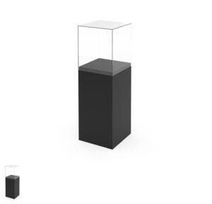 schwarze Visio Vitrine 50/50