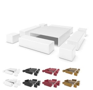 Cube Lounge Garnitur für 16-20 Personen