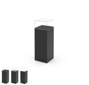 CL Visio Podest Vitrine 40/40 schwarz
