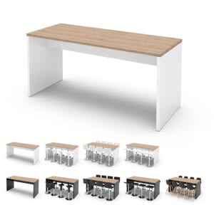 Hochtisch CL Stehtisch 200/80 Holz hell
